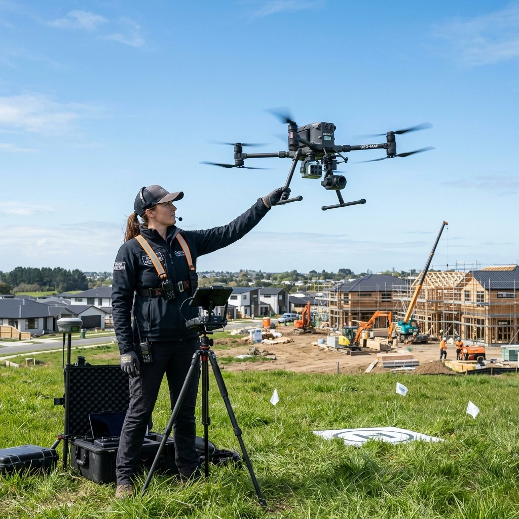 Campo e captação técnica com drone