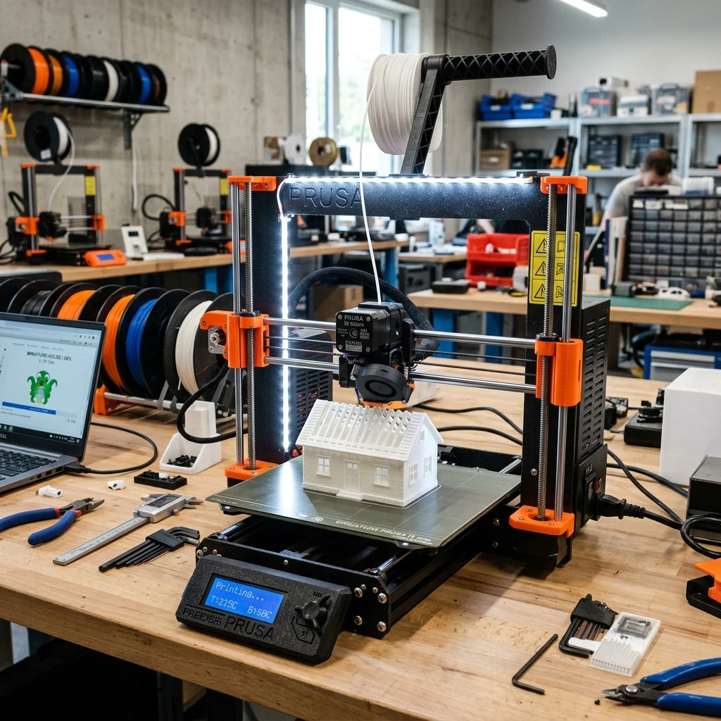 Produção física e acabamento de maquetes